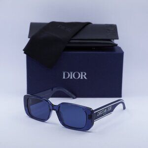 Dior WILDIOR S2U 30B0 Rectangle Sunglasses – Blue